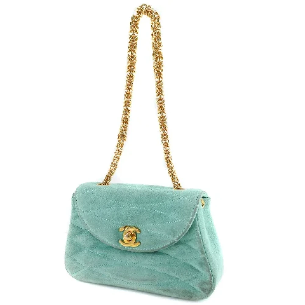 Chanel Vintage Pre-owned Leather handbags Green Dames