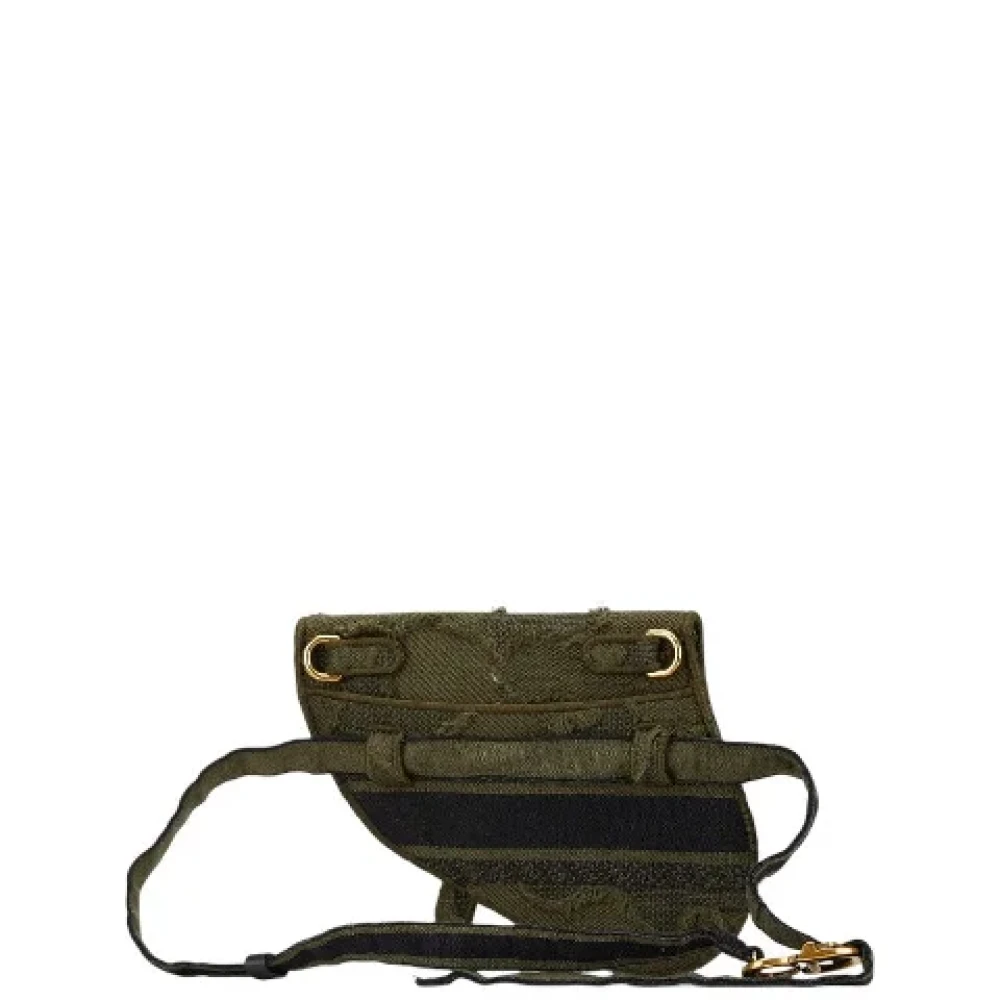 Dior Vintage Pre-owned Canvas dior-bags Green Dames