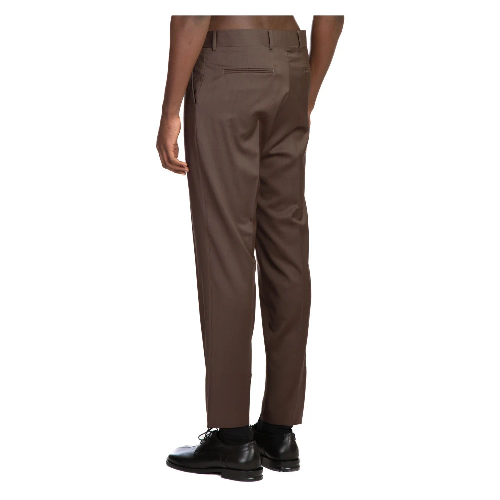 Costumein Geplooide broek in Valerio-stijl Brown Heren