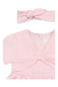 pink-casual-short-sleeved-dress-set