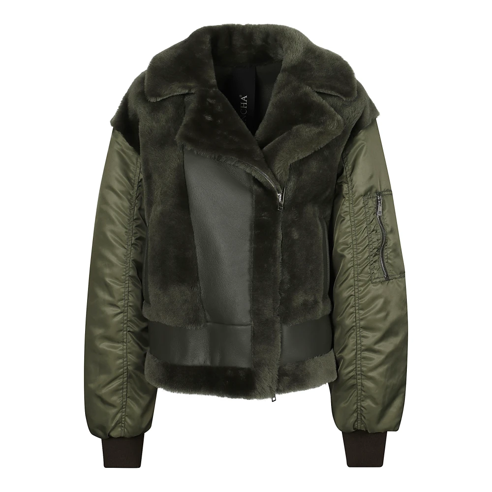 Blancha Stijlvolle Bikerjas Green Dames