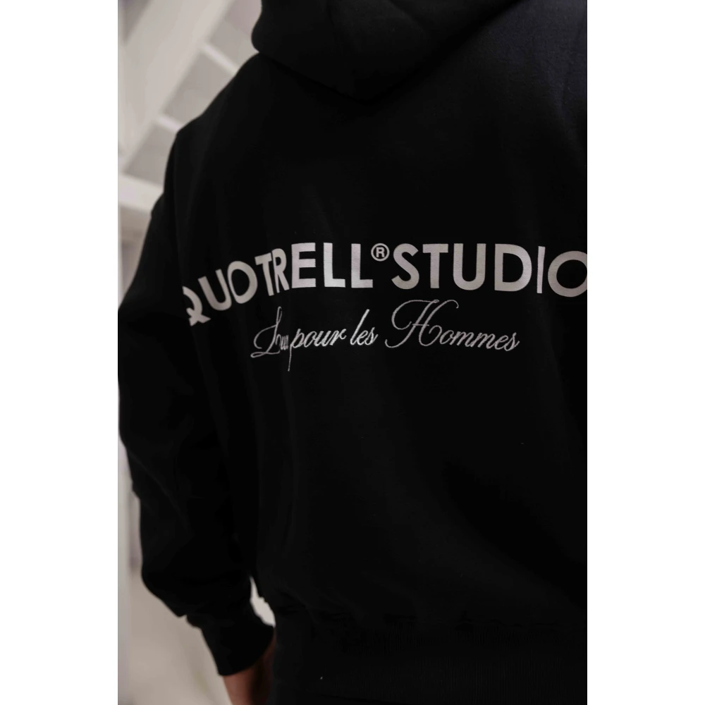Quotrell Zwart Heren Trainingspak Hoodie Lange Mouw Black Heren
