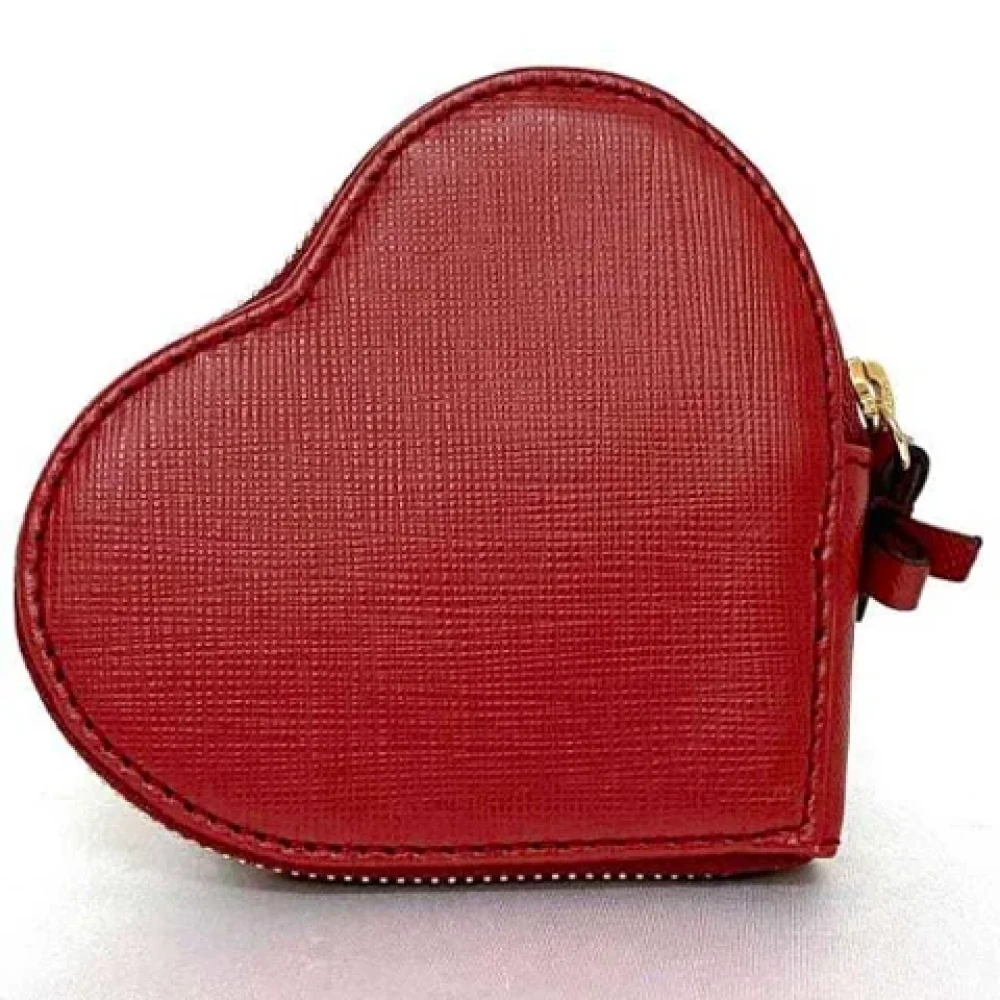 Salvatore Ferragamo Pre-owned Leather wallets Red Dames