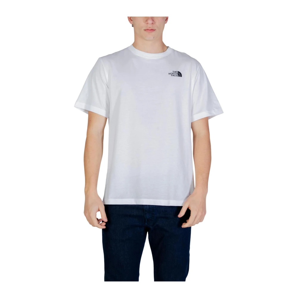 The North Face Men's White Short Sleeve Round Neck T-Shirt - Tops - 2XL- Sport