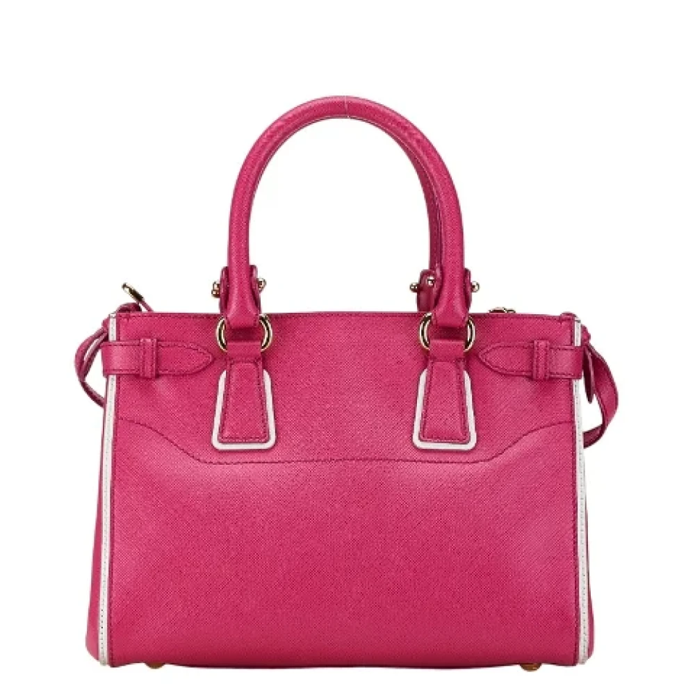 Salvatore Ferragamo Pre-owned Leather handbags Pink Dames