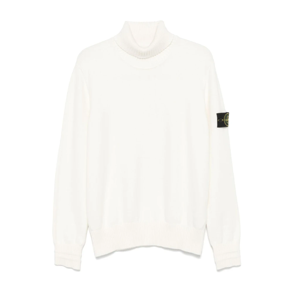 Stone Island Stijlvol Natuurlijk Gebreid Aw24 White Heren