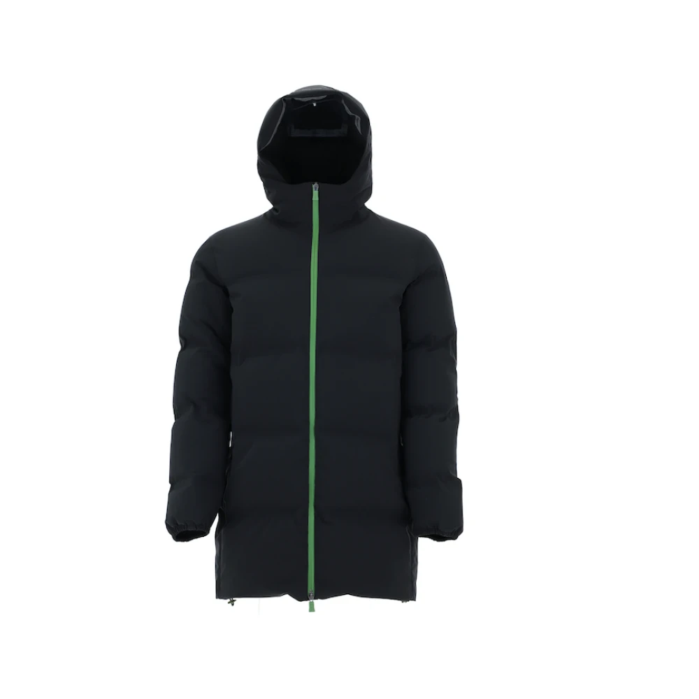 Herno Zwarte Impact Parka met Membraan Gray Heren