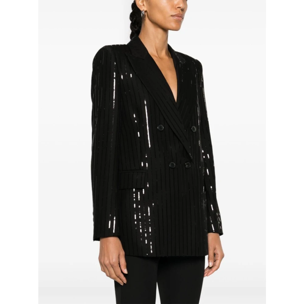 Ermanno Scervino Elegante Zwarte Blazer voor Vrouwen Black Dames