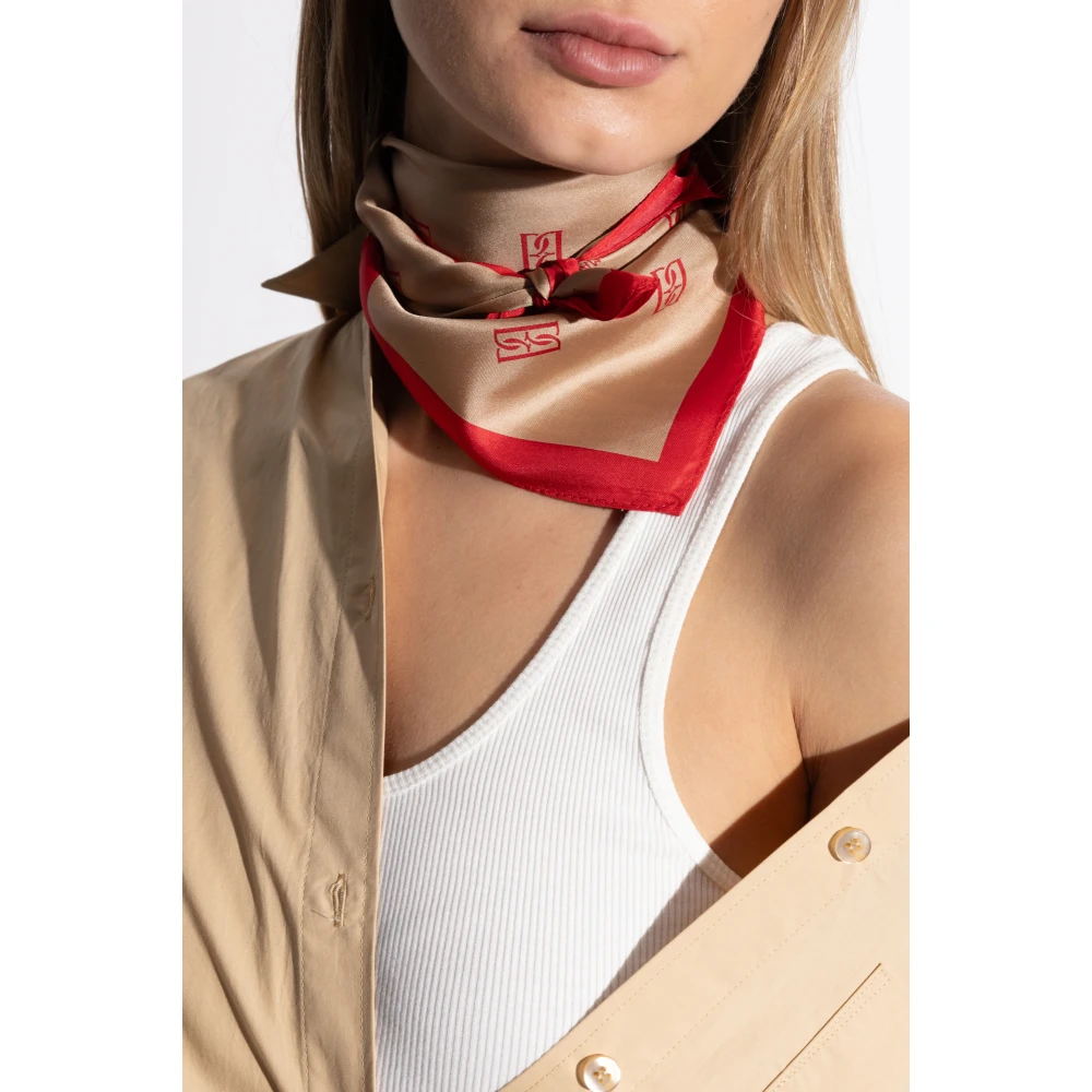 By Malene Birger Zijden sjaal Monnis By Herenne Birger Beige Dames