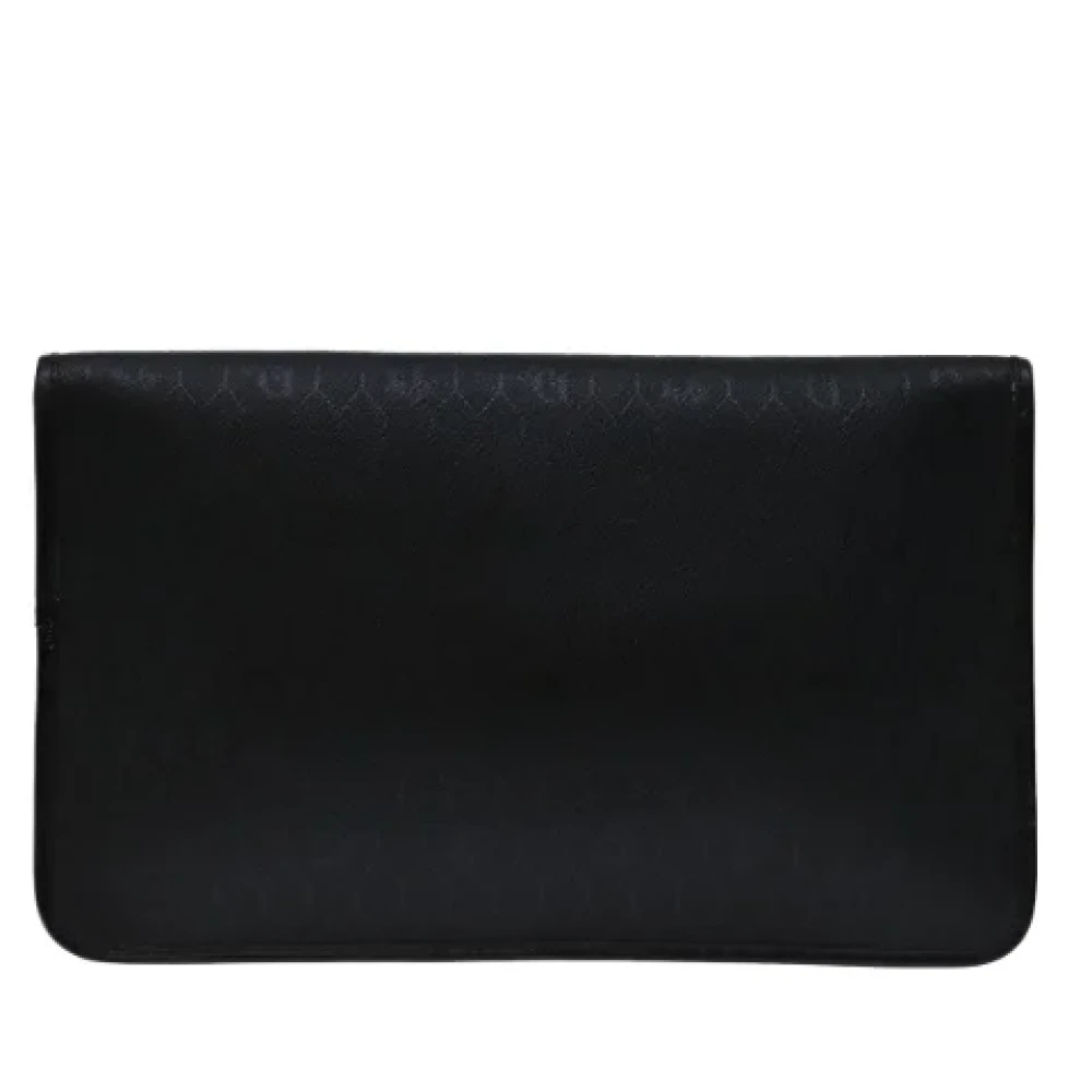 Dior Vintage Pre-owned Canvas clutches Black Dames