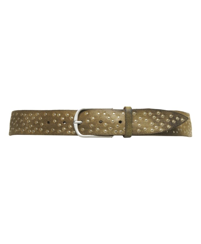 green-leather-studded-belt