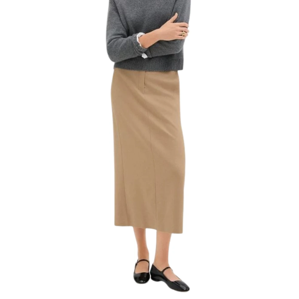 Theory Maxi Camel Rok met Zakken Brown Dames