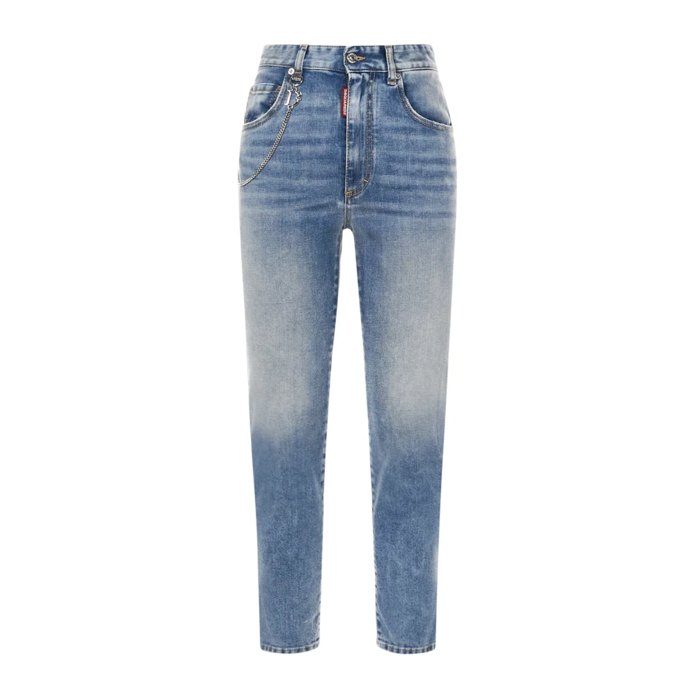 Dsquared2 Slim-Fit Cropped Jeans voor vrouwen Blue Dames
