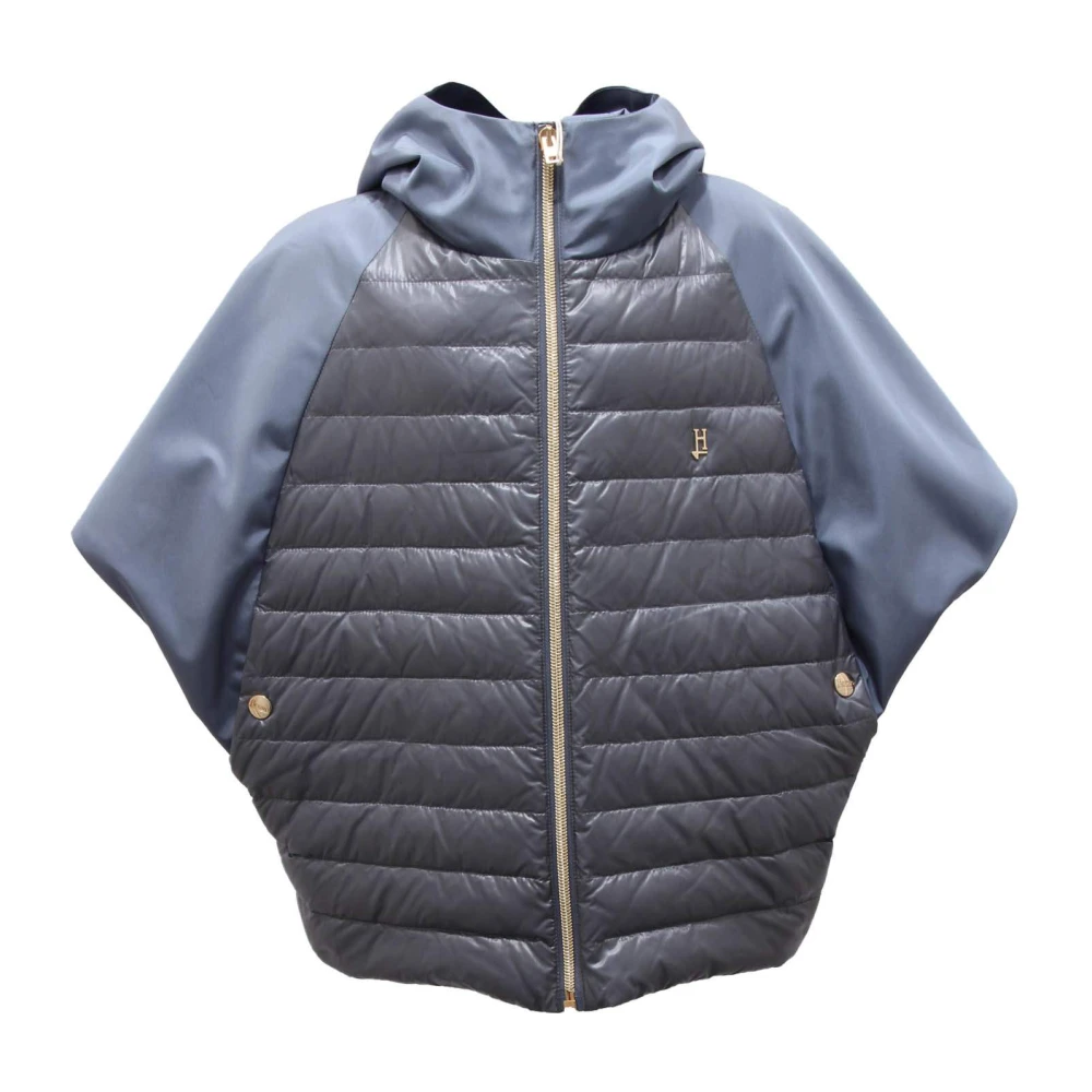 Herno Girls Blue Winterjackets,, Kids Piumino Jacket With Hood Size 12 Y