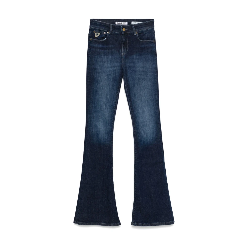 Lois Indigo Blauwe Klassieke Vijf Zakken Jeans Blue Dames