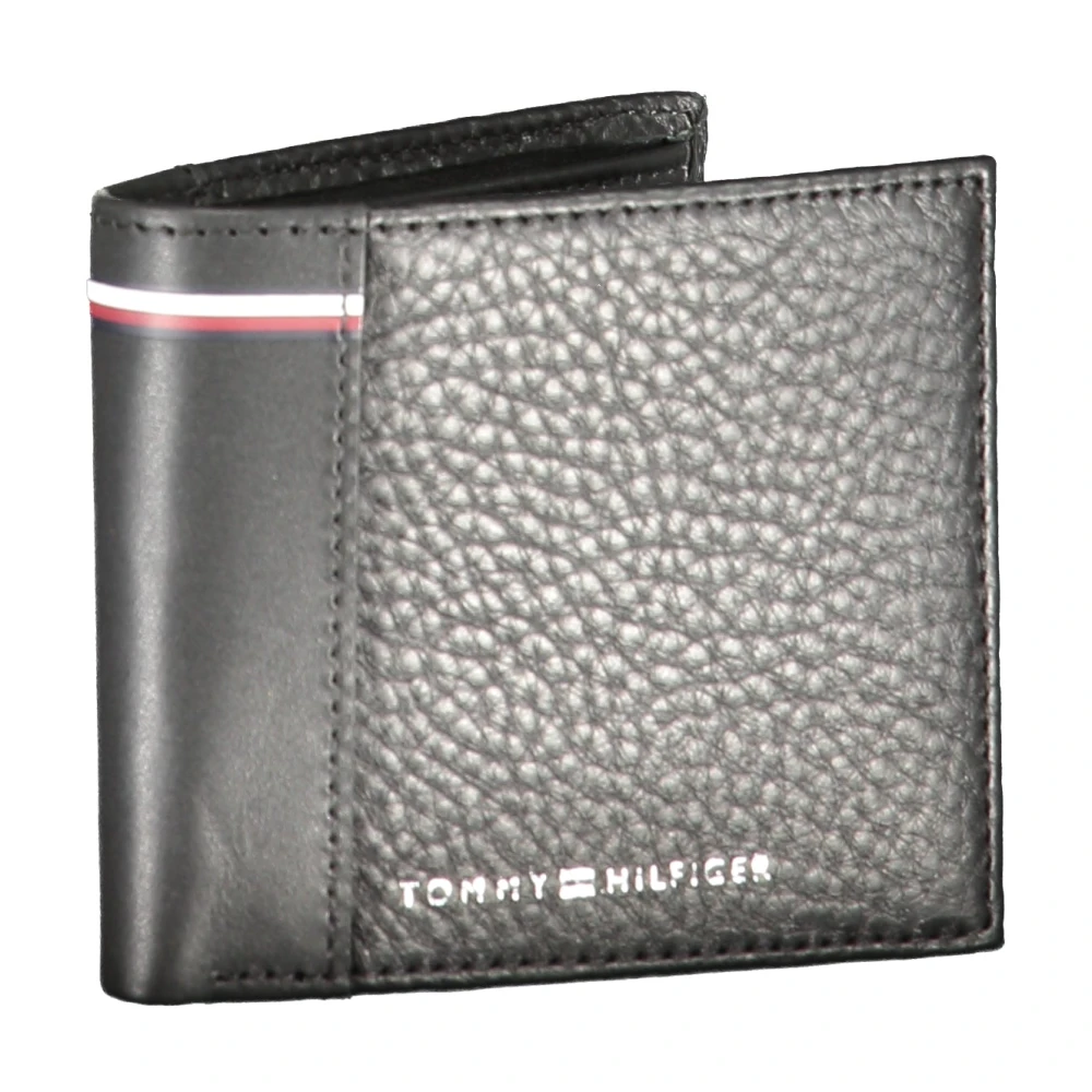 Tommy Hilfiger Heren Portemonnee Zwart Contrast Details Logo Black Dames