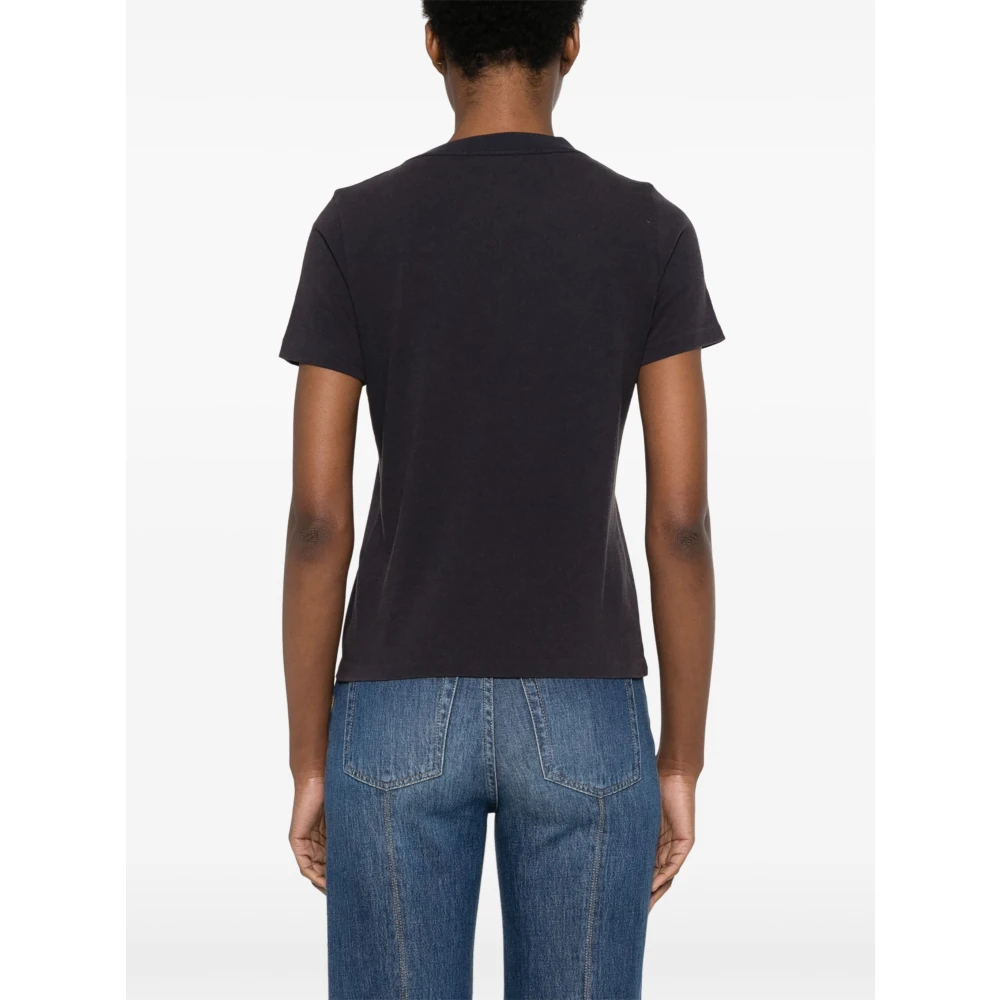 Chloé Blauw Baby Fit Crew Neck T-shirt Blue Dames