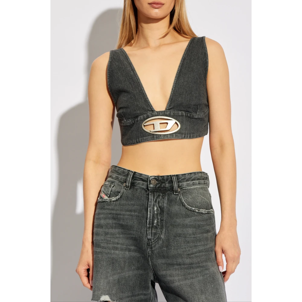Diesel Top `De-Elly-S` Gray Dames