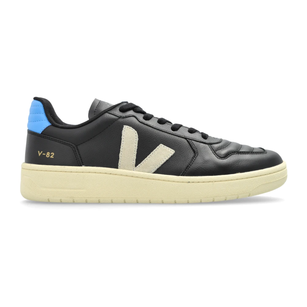 Veja Men's Black V-82 Ii Grained Leather