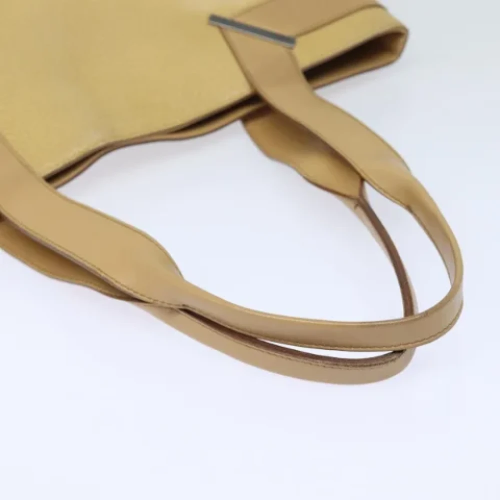 Gucci Vintage Pre-owned Leather handbags Beige Dames