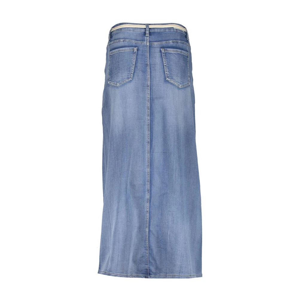 Geisha Elegante Denim Rok Blue Dames