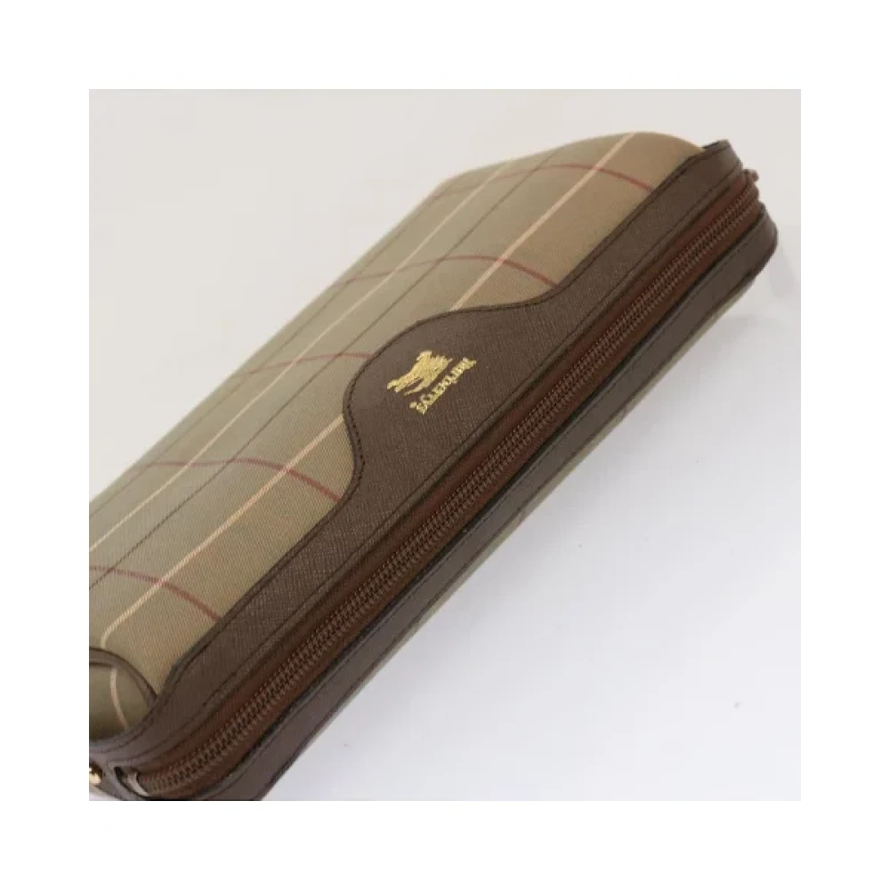 Burberry Vintage Pre-owned Canvas clutches Beige Dames