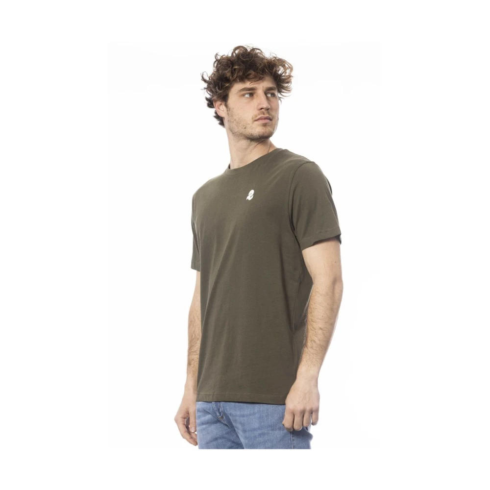 Invicta Logo Print Ronde Hals T-Shirt Green Heren