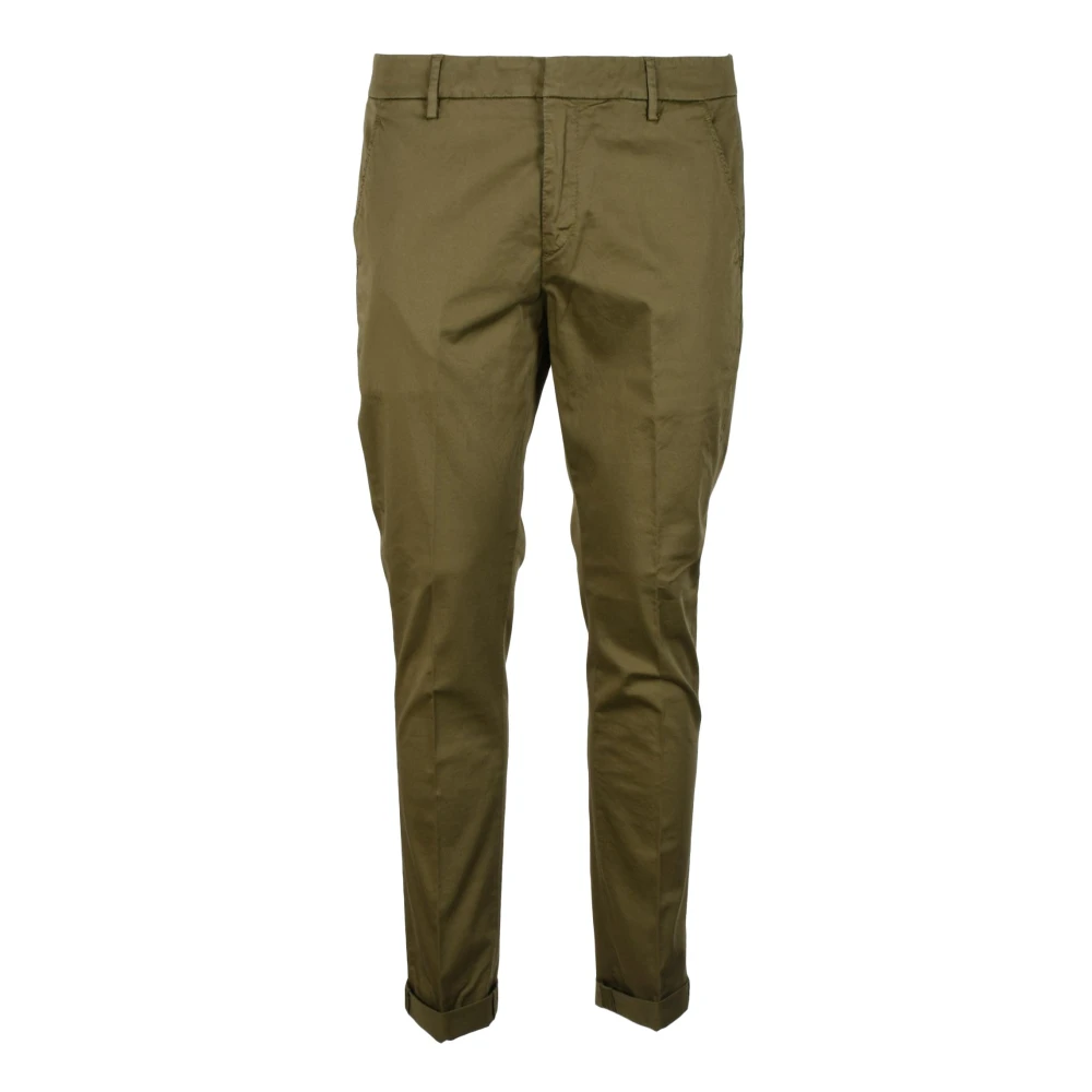 Dondup Katoenmix Gaubert Broek met Rits Brown Heren