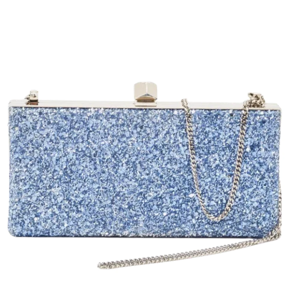 Jimmy Choo Pre-owned Fabric handbags Blue Dames