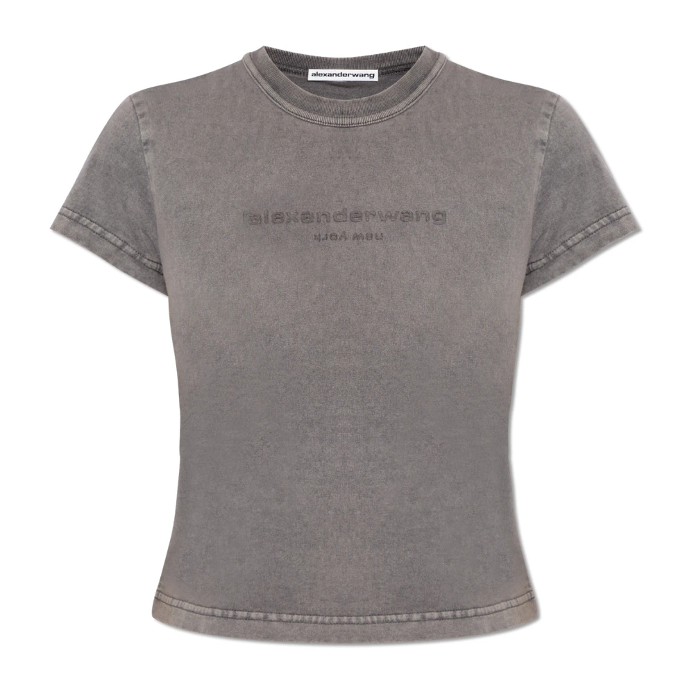 Alexander wang Katoenen T-shirt Gray Dames
