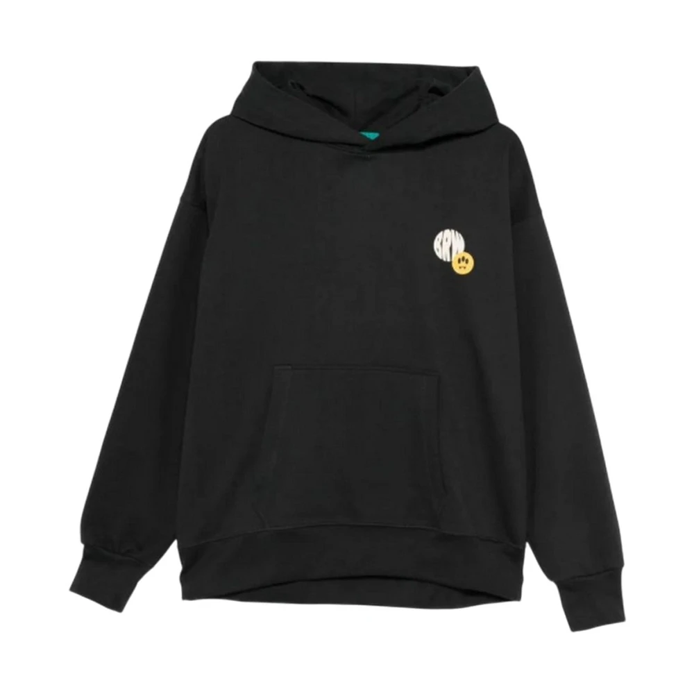 Barrow Black Hoodies, Male, S, F5bwuahs125 Hoodie