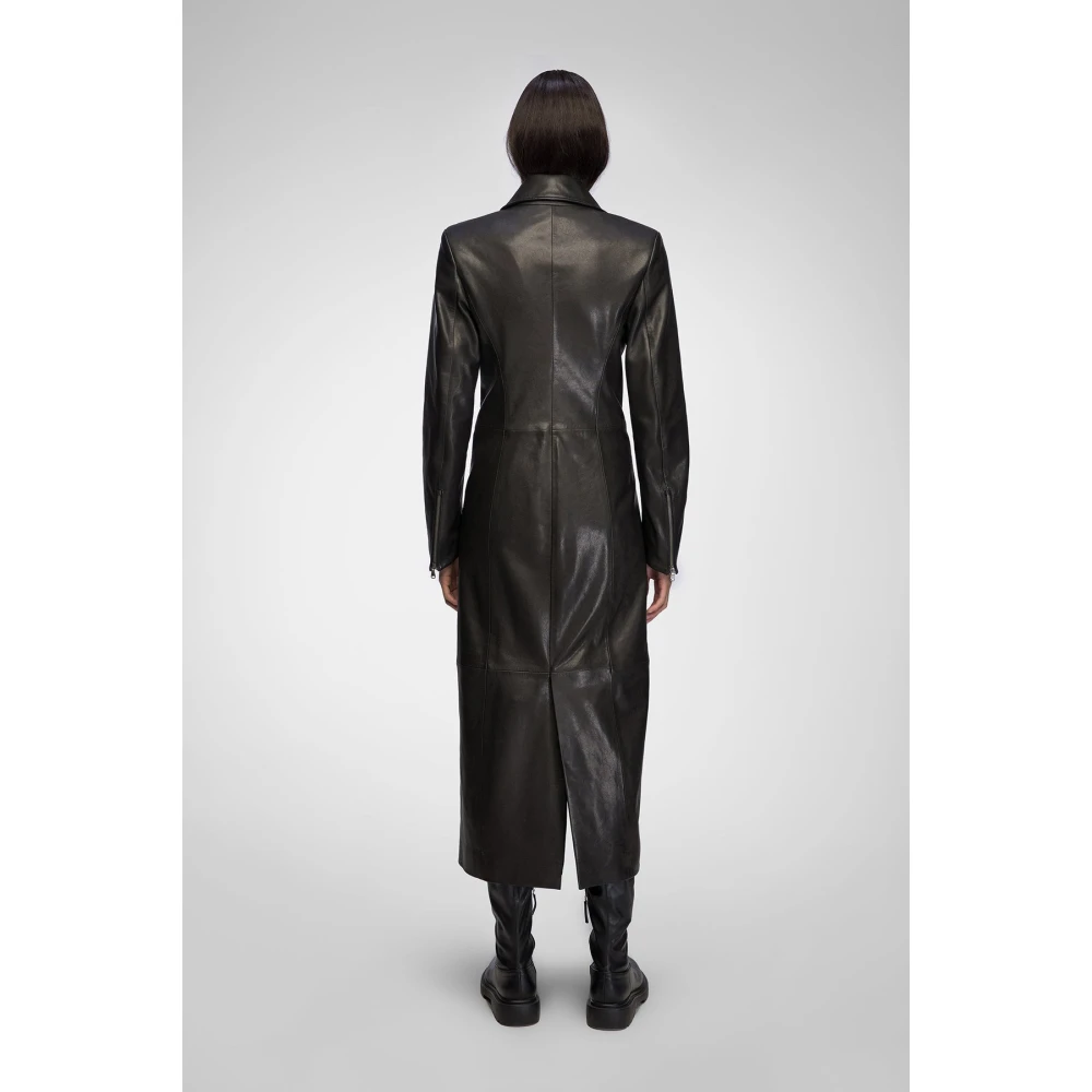 Vespucci by VSP Marisol Zwarte leren jas Black Dames