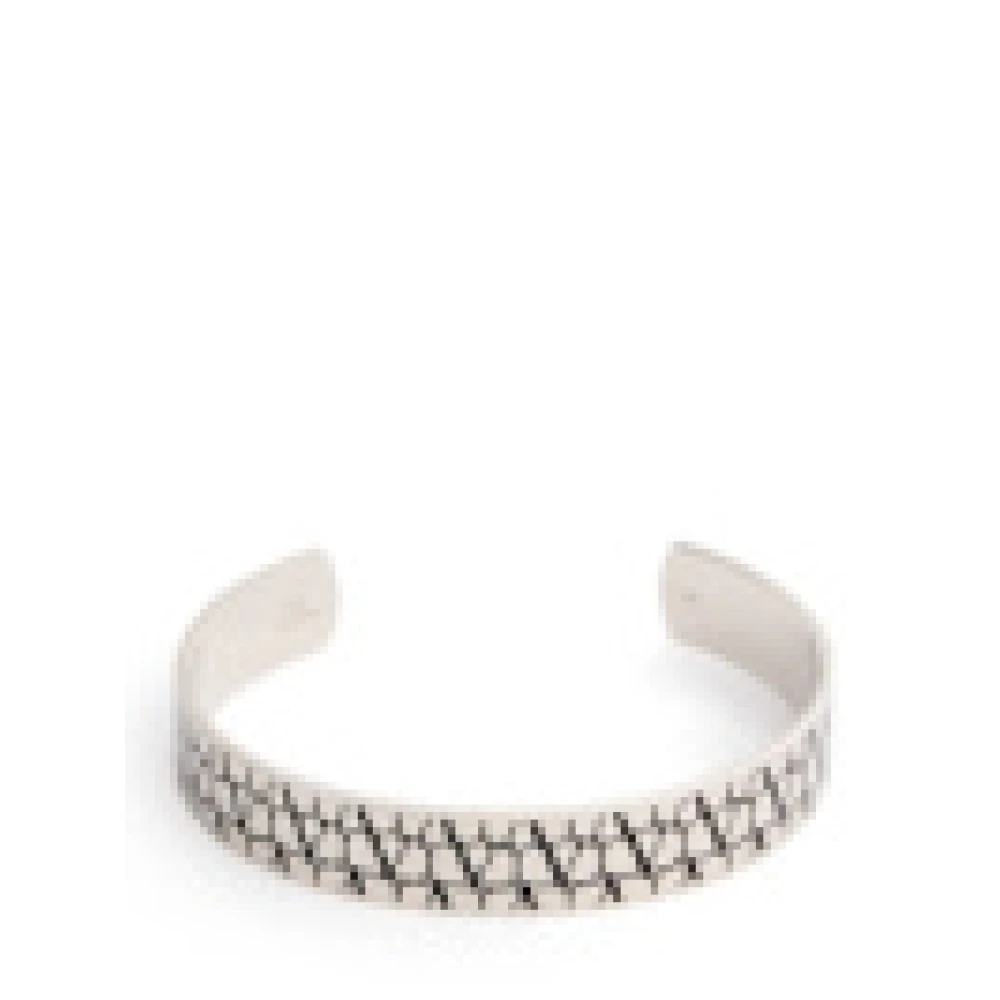 Valentino Garavani Elegant armband tillverkat i Italien Gray, Herr