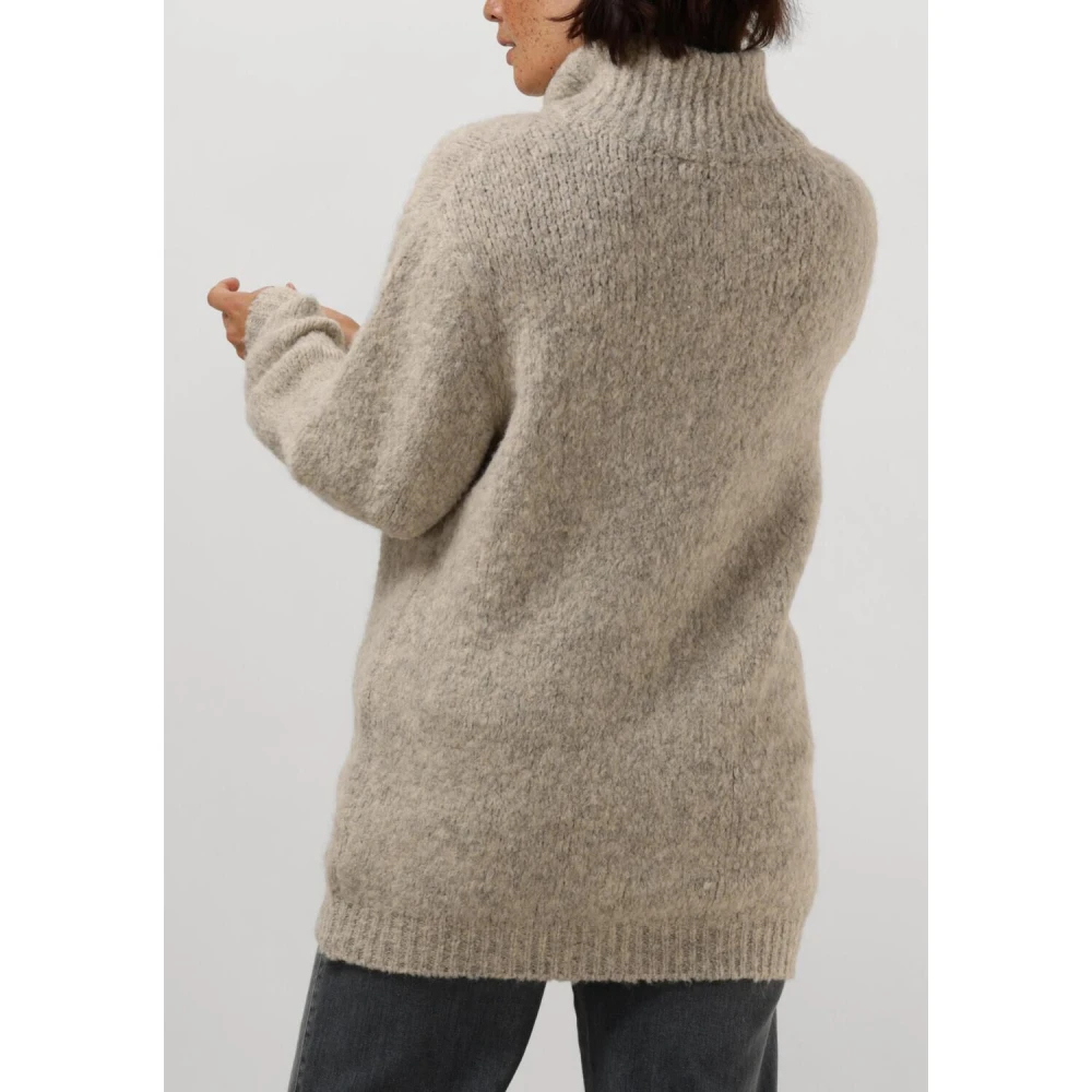 Penn&Ink N.Y Grijze Acryl Trui 227 Stijlvol Comfort Gray Dames