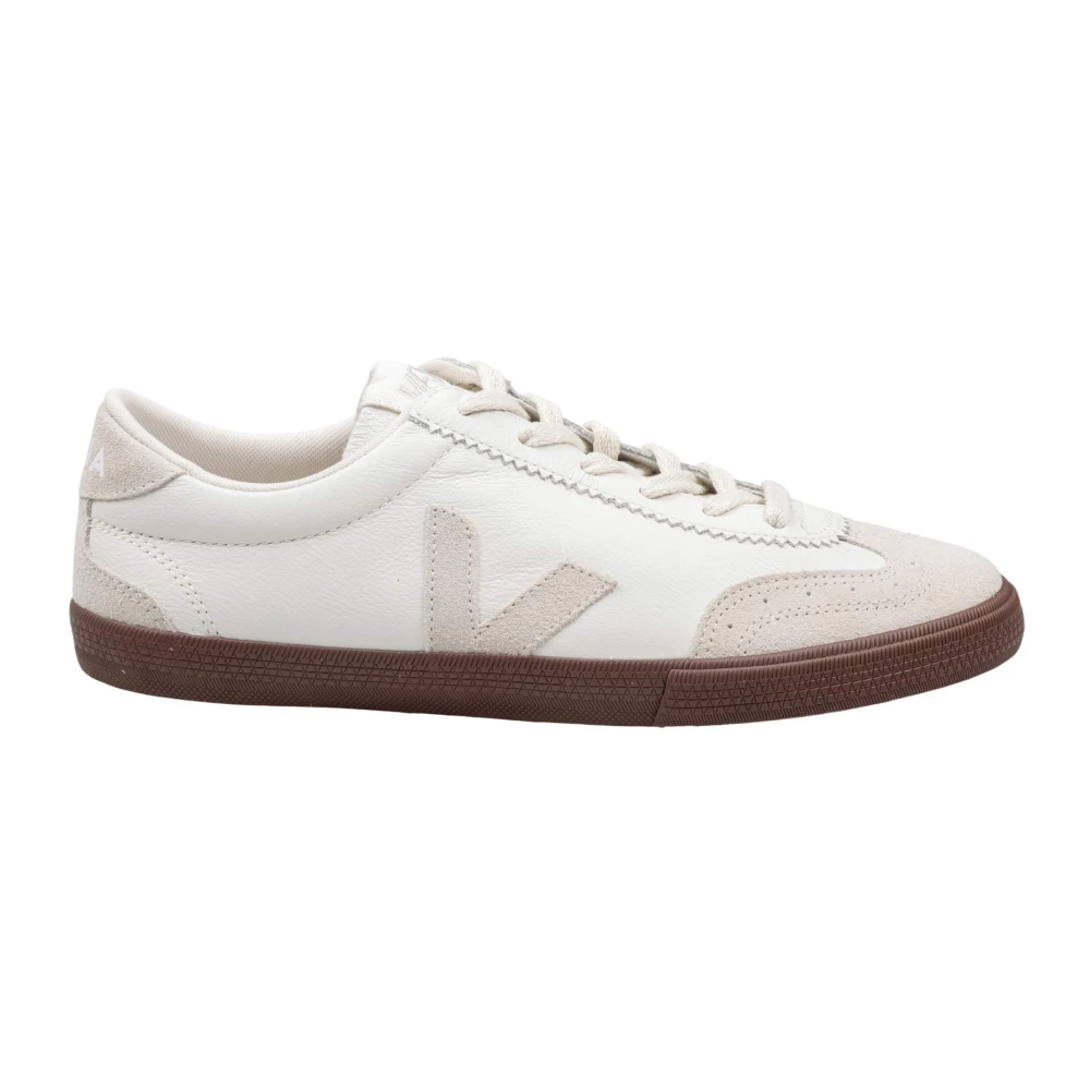 Veja Men's White Sneakers, 10 Uk, Volley Leather Sneaker