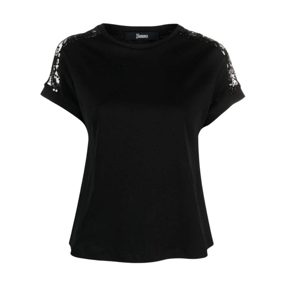 Herno Modieuze T-shirt Black Dames