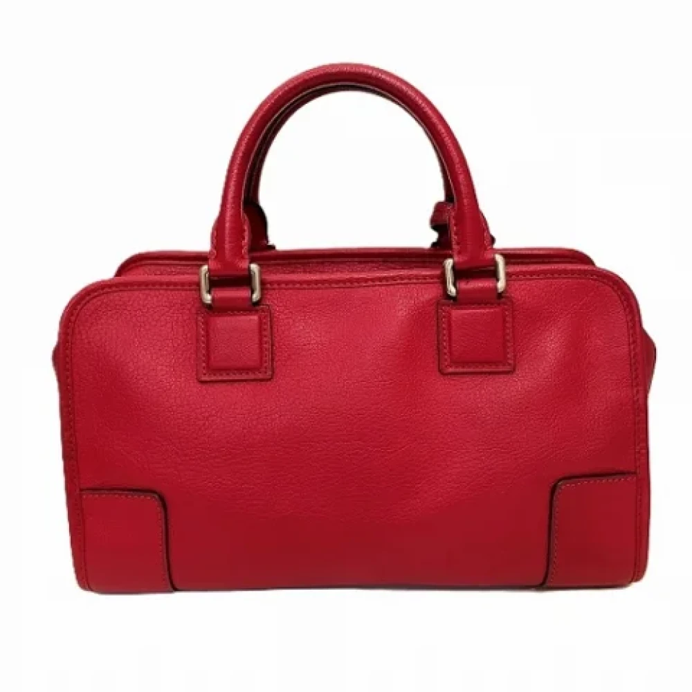 Loewe Pre-owned Leather handbags Red Dames