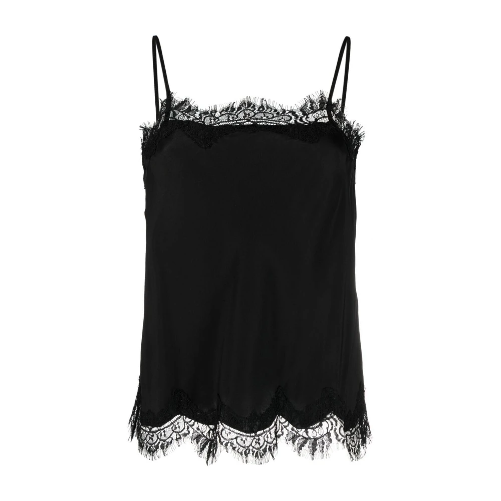 Gold Hawk Zwarte Cropped Cami Top Black Dames