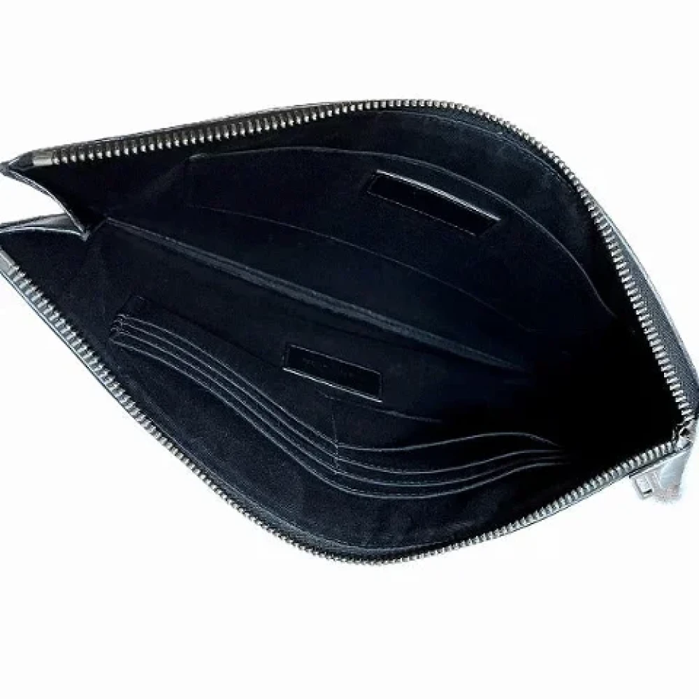 Yves Saint Laurent Vintage Pre-owned Leather clutches Black Dames