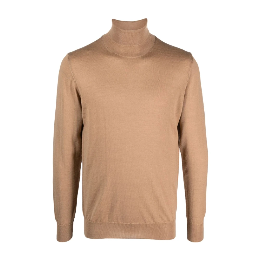 Daniele Alessandrini Men's Brown Maglia Collo Alto - Turtlenecks - S - Knitwear