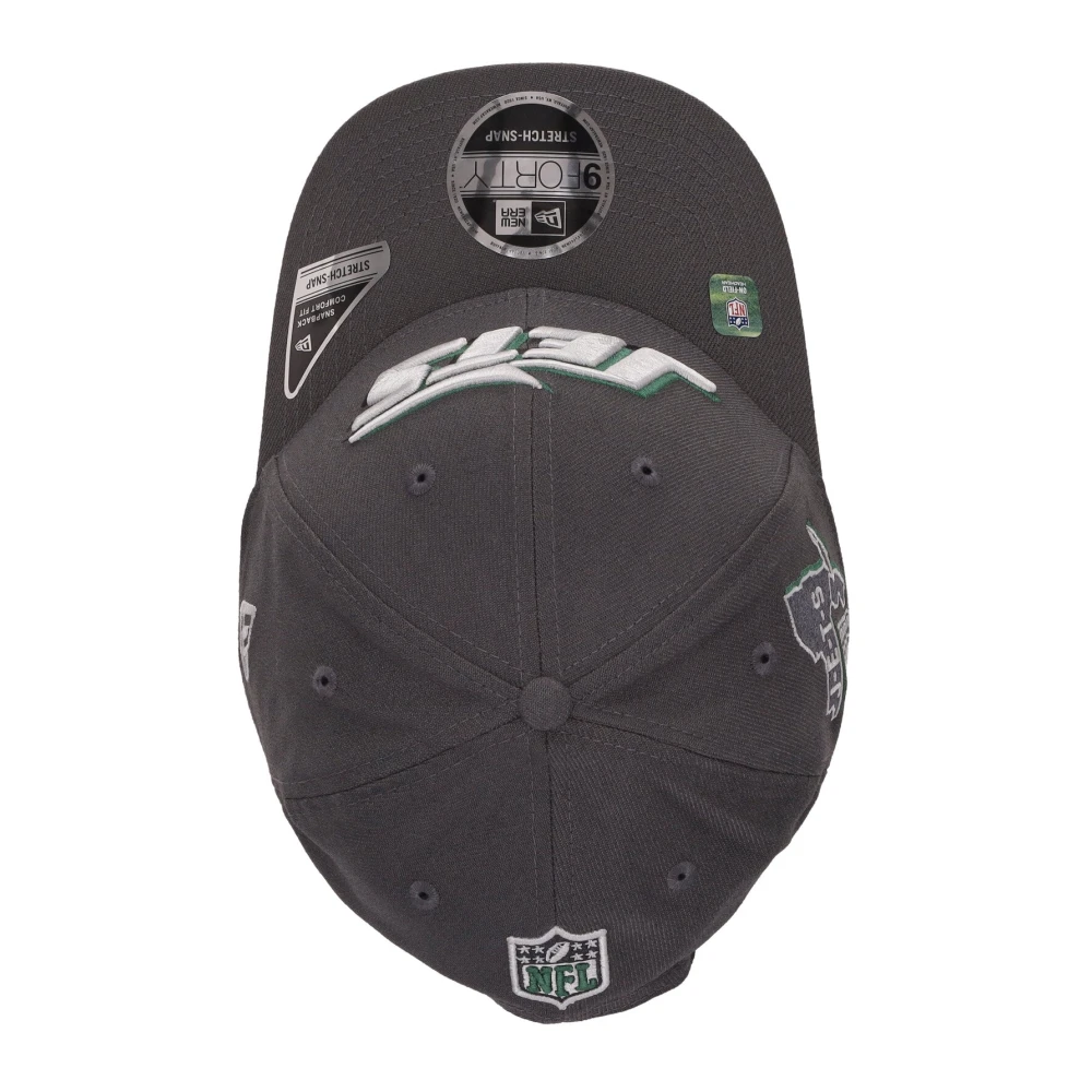 new era Gebogen Klep Hoed NFL Draft Jets Gray Heren