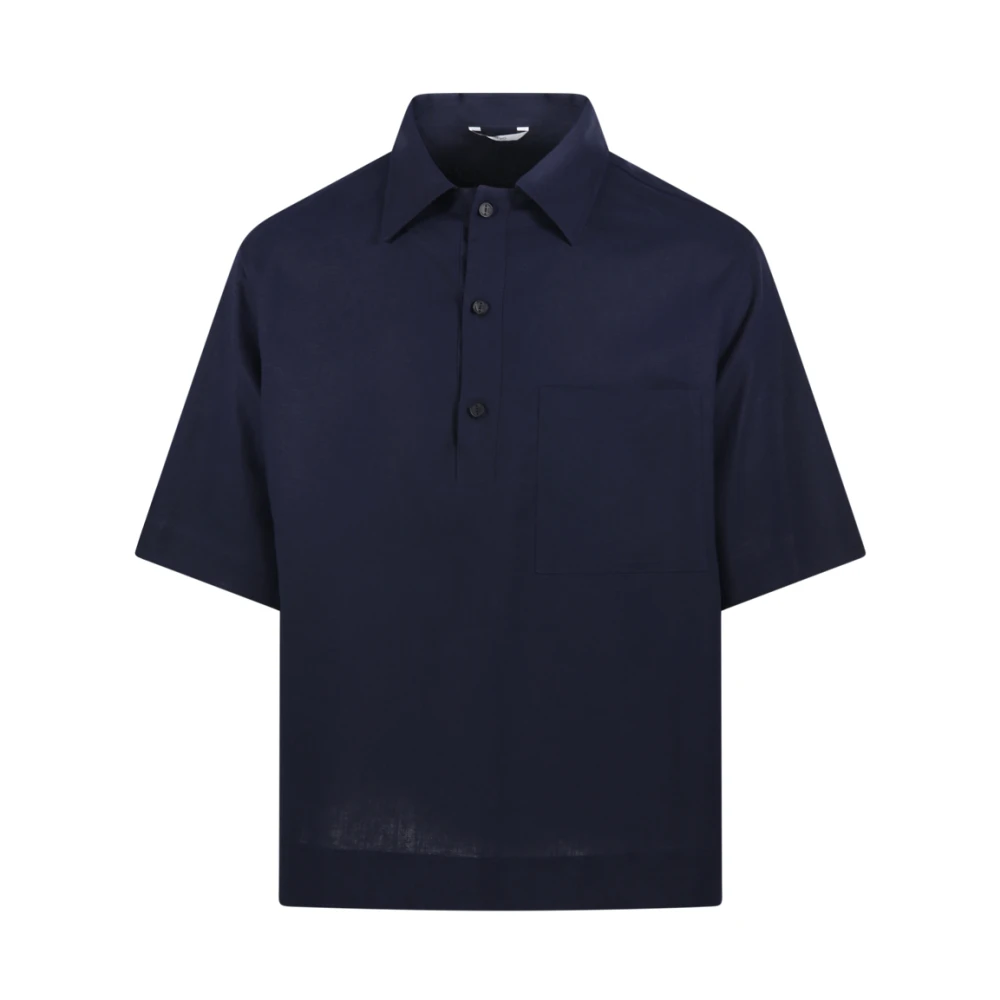 Hevo Polo Montursi Tops Hombre Azul M