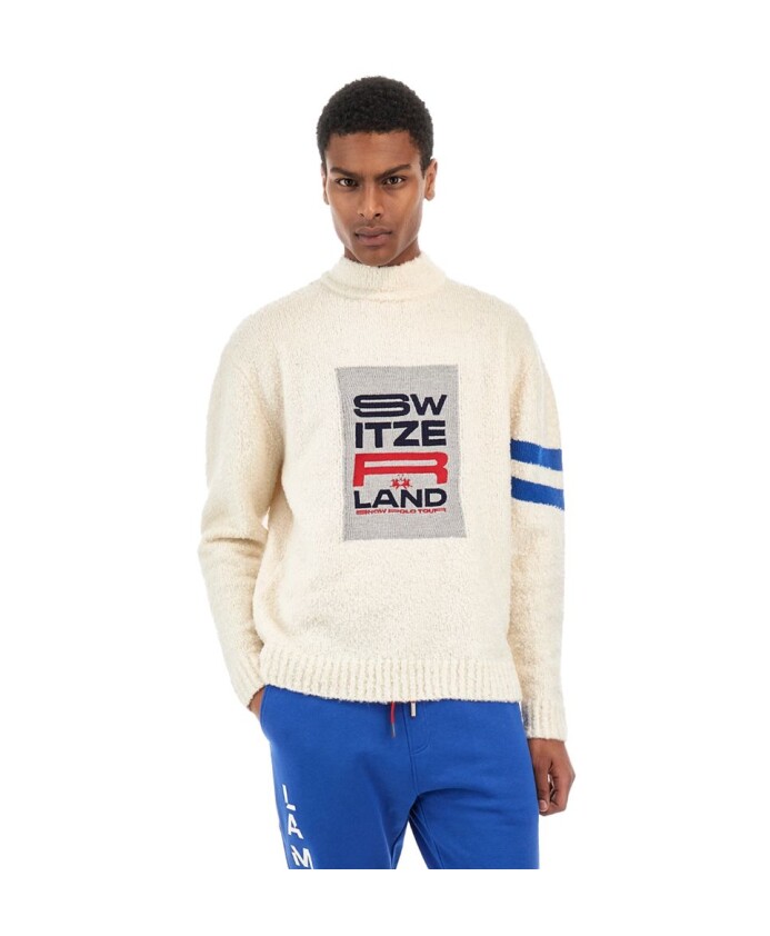 pull-a-col-roule-blanc-en-polyamide-avec-logo