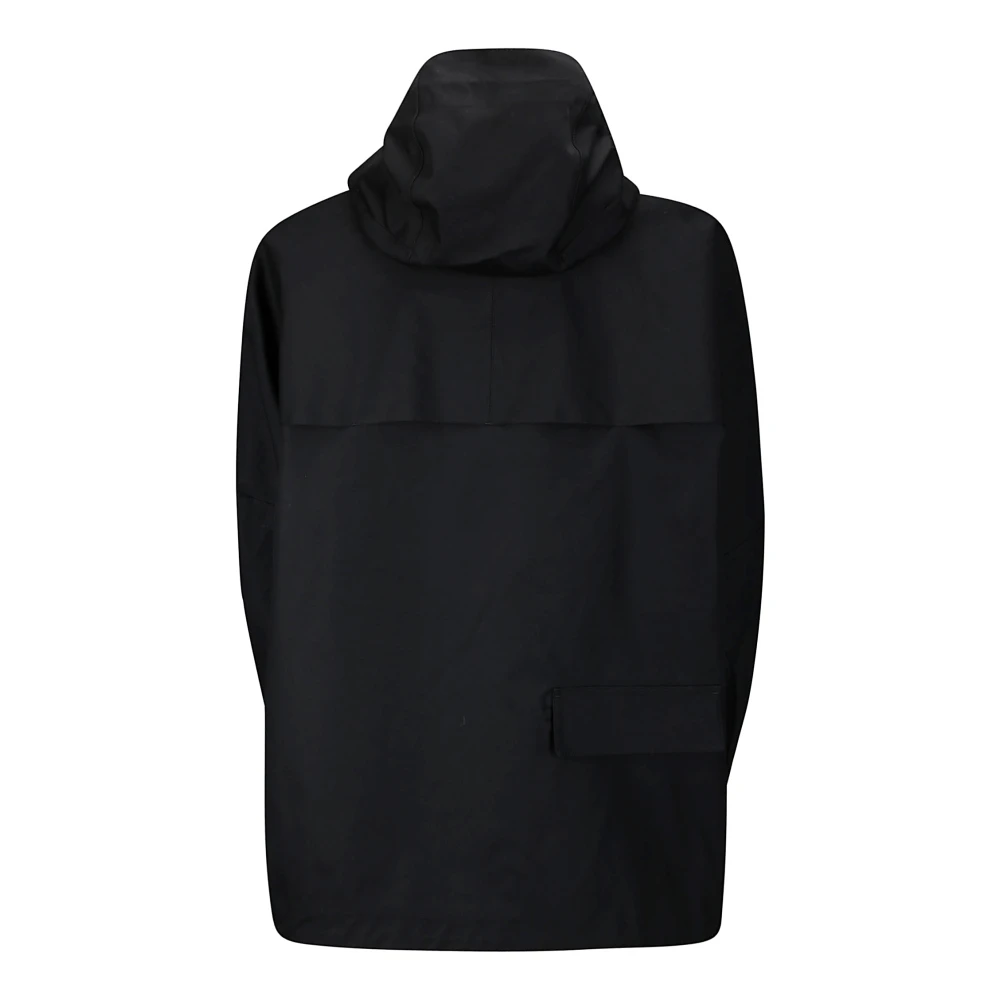 Lemaire Zachte Technische Parka Jas Black Heren