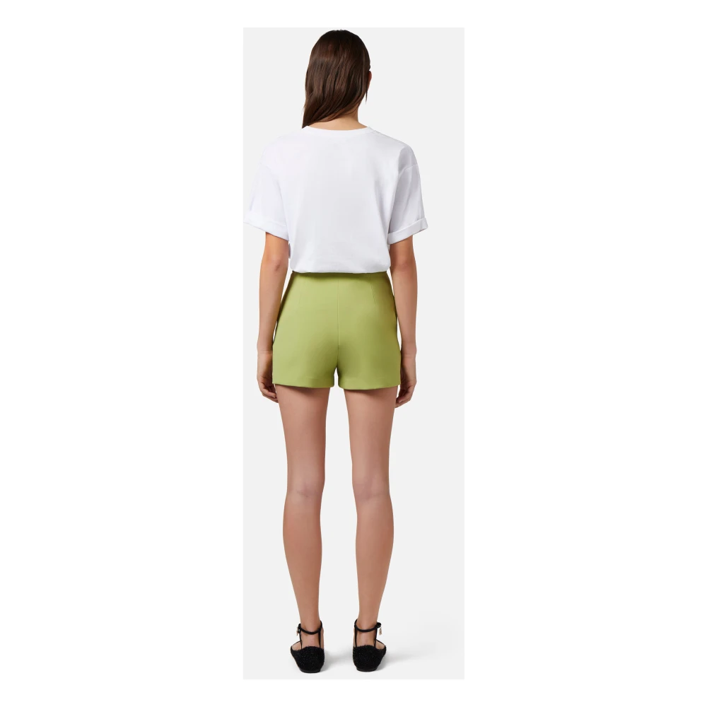 Elisabetta Franchi Short Shorts Green Dames