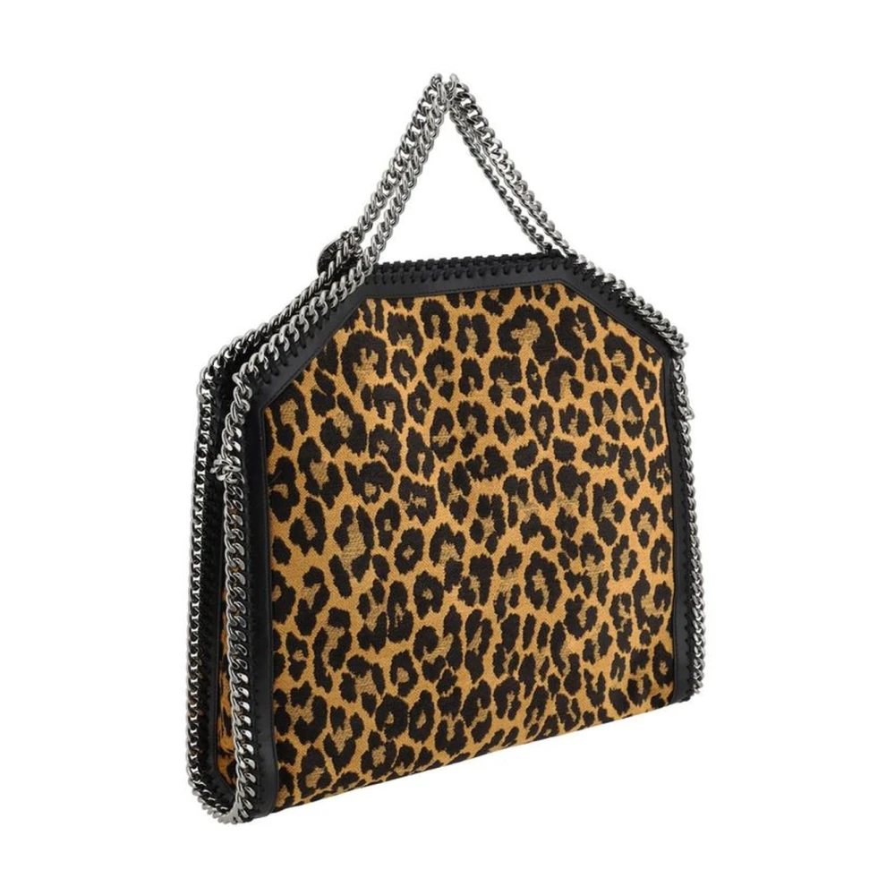 Stella Mccartney Dieren Jacquard Geweven Schoudertas met Kettinghandvatten Multicolor Dames