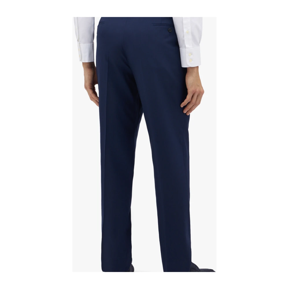Brooks Brothers Navy Stretch Virgin Wool Pants Blue Heren