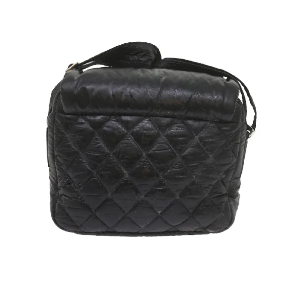 Chanel Vintage Pre-owned Nylon shoulder-bags Black Dames