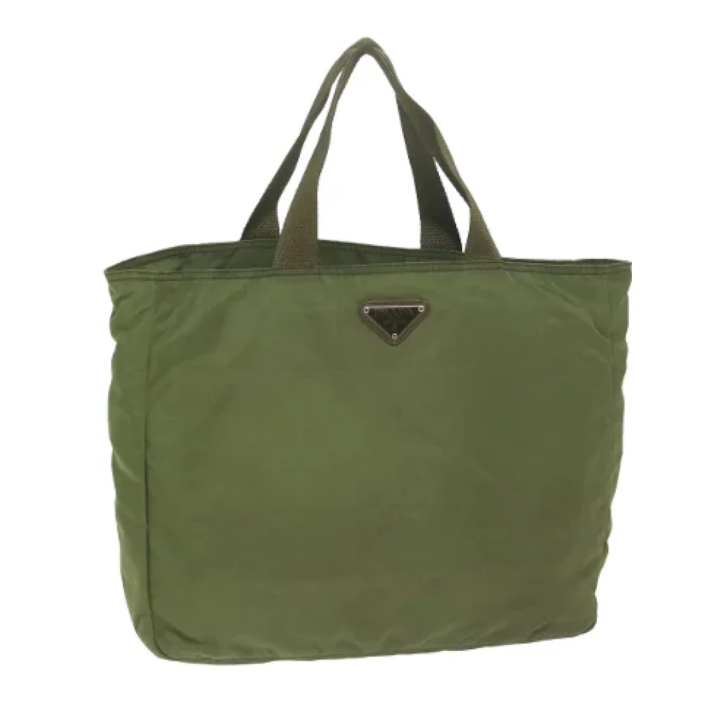 Prada Vintage Pre-owned Nylon totes Green Dames