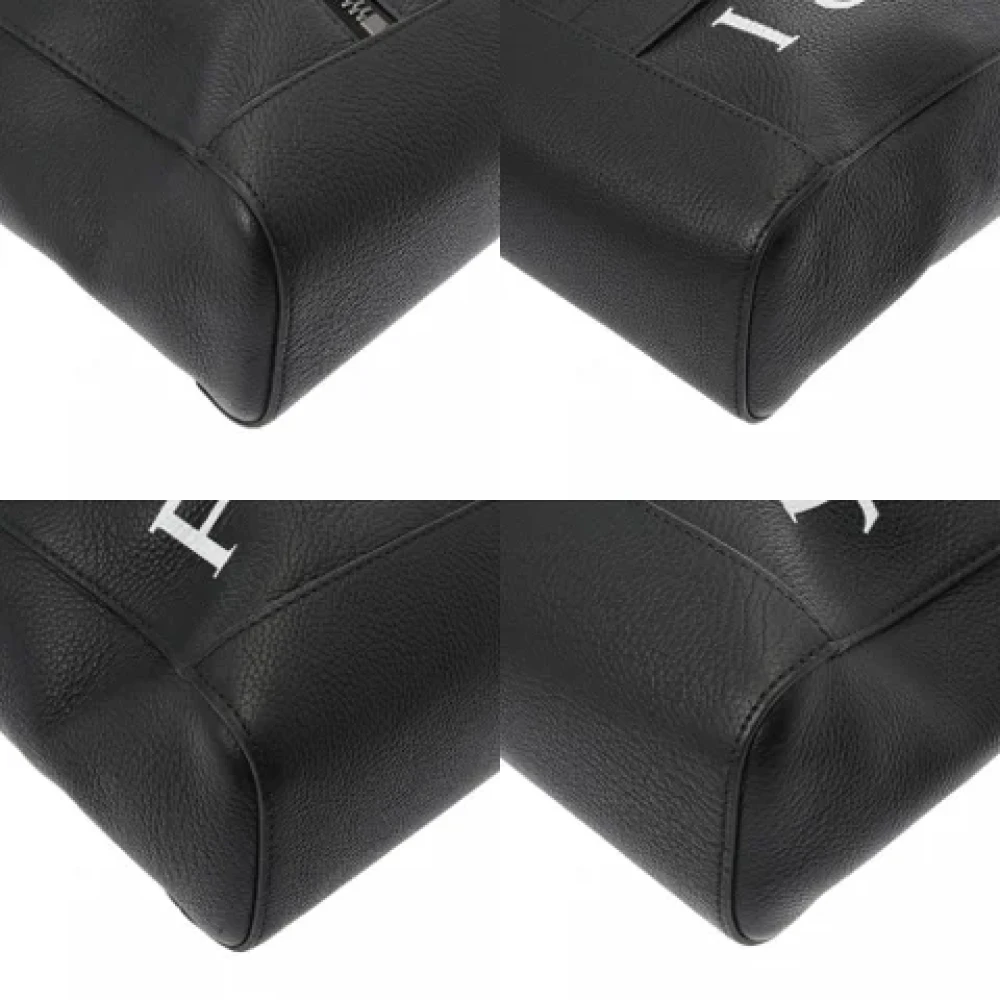 Bvlgari Vintage Pre-owned Leather shoulder-bags Black Heren